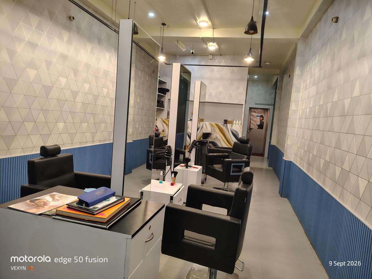 Hairdressing and styling session